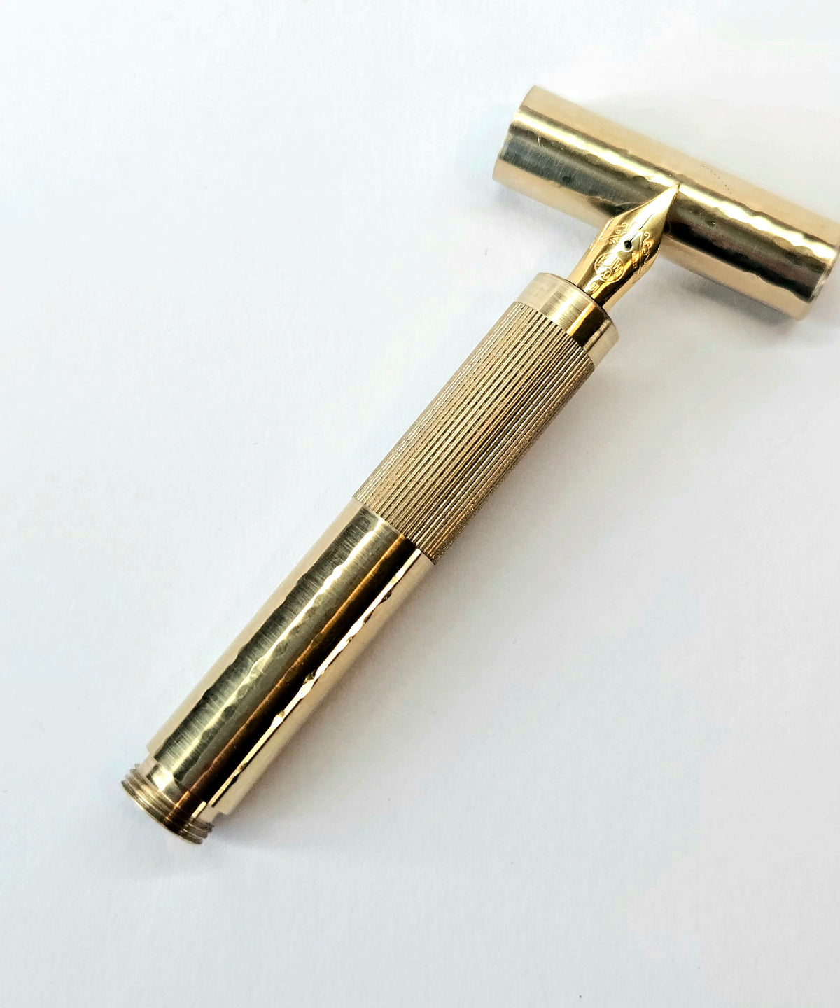 TERN Hammered – Hand-Hammered Brass Pocket Fountain Pen