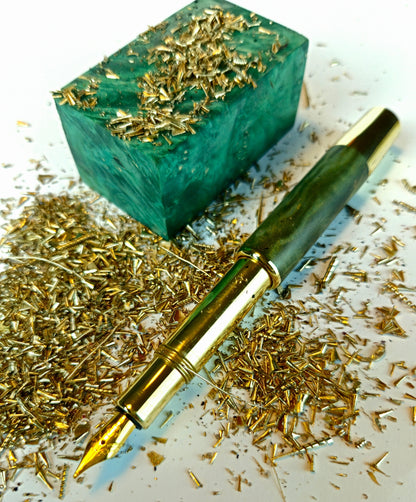 VERDE – El Yapımı Dolma Kalem - Yeşil Akçaağaç Kapak
